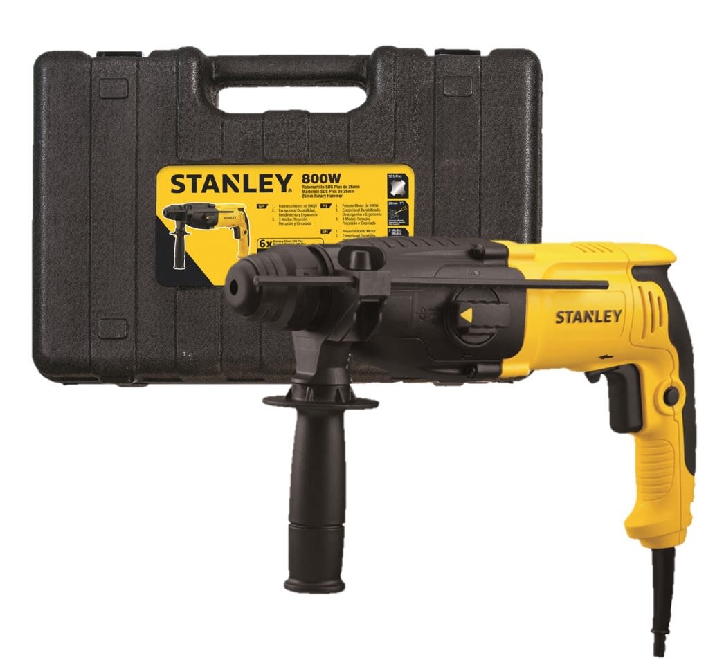 Rotomartillo SDS Plus 800W + Chuck STANLEY SHR264K1