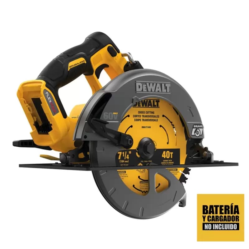 Sierra Circular 7-1/4'' 60V XR Baretool Dewalt DCS575B-B33
