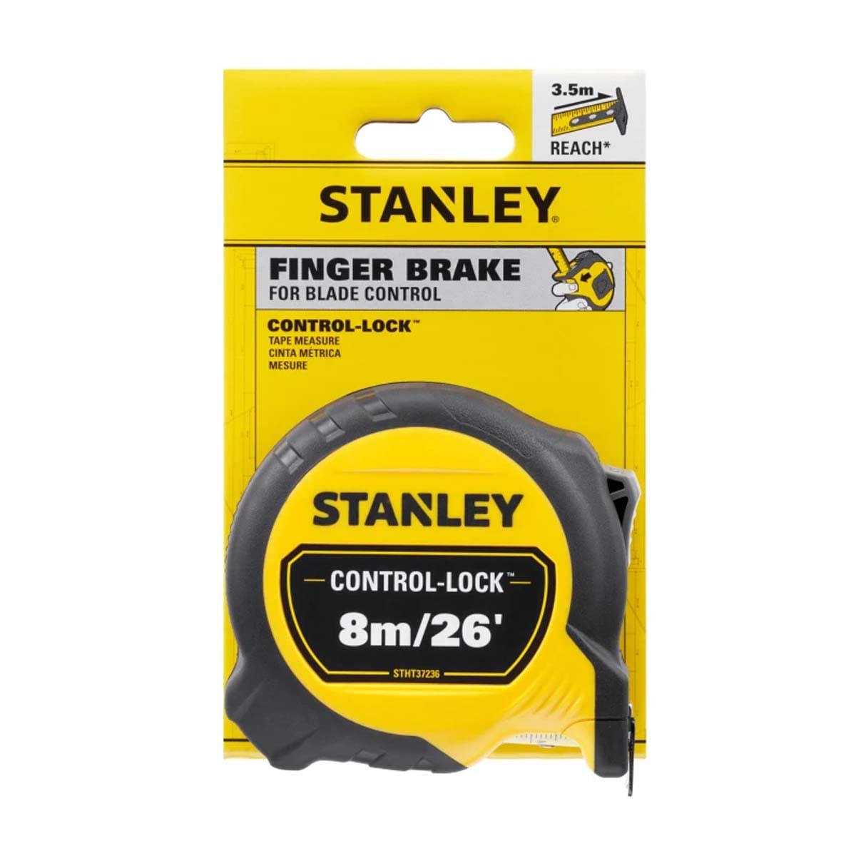 Cinta Métrica Control-Lock 8m / 26' Magnética Stanley STHT37236-55