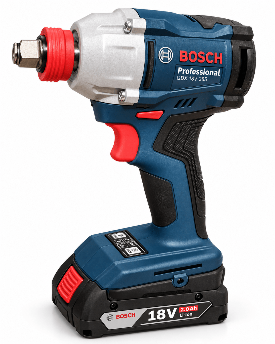 COMBO BOSCH GSB 18V-65 + GDX 18V-285 + GBA 18V 4.0 Ah + CARG. Y MALETA - 0615.A50.0DB3