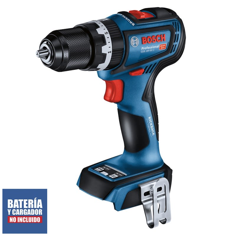 Taladro Percutor Bosch 18V Baretool GSB 18V-90 C - 0601.9K6.1E02