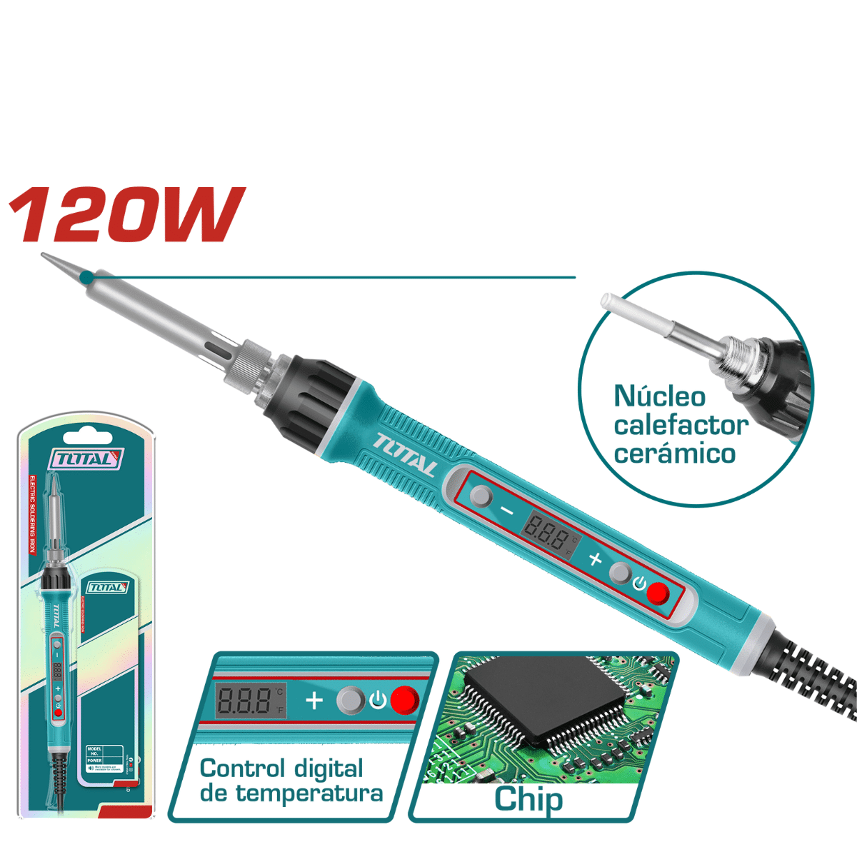 CAUTIN ELECTRICO 120W TOTAL - TET016101