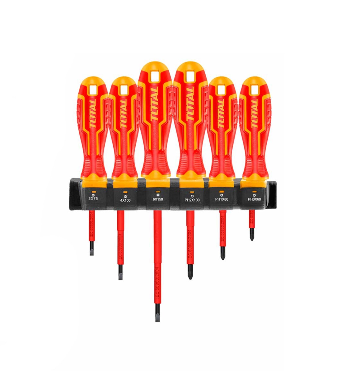 SET DE 6 DESTORNILLADORES AISLADOS 1000V THTIS566 TOTAL4