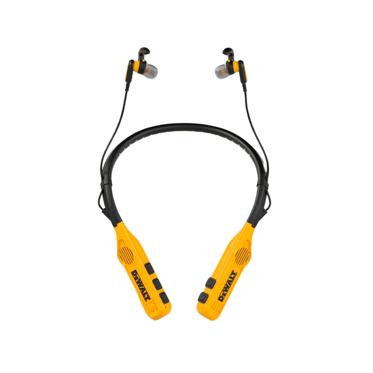 Auriculares Bluetooth 2 en 1 con banda para el cuello con altavoces integrados DEWALT DXMA19020931