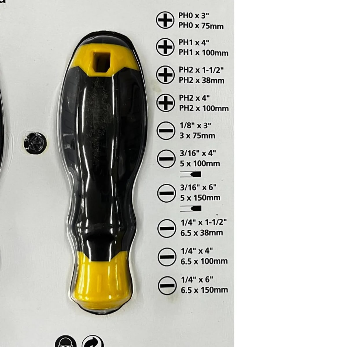 Juego de Destornilladores Cushion Grip 10 Pzas Plano Phillips Stanley STMT66676-840 /60-1002