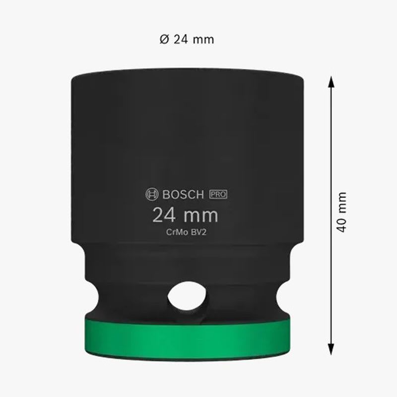 Dado de Impacto 1/2'' 24mm Corto Bosch 2608.003.0543