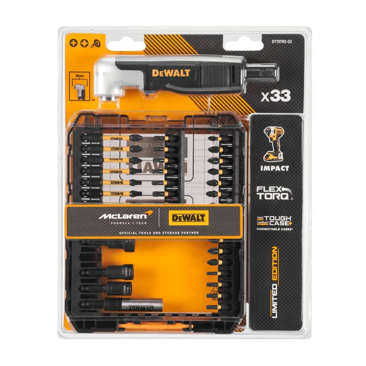 Set de punteras mclaren flextorq 33 pzs dewalt / dt70782-qz2