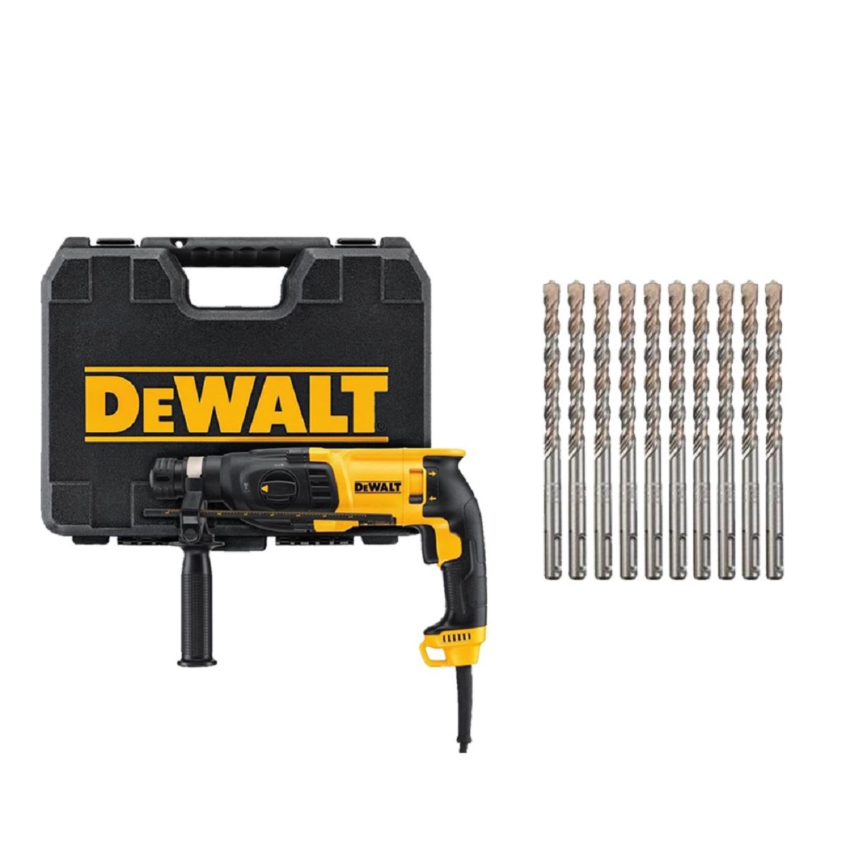 ROTOMARTILLO SDS PLUS 800W + 10 BROCAS D25133K-K1 DEWALT | MaqCenter_Perú -  Tienda de Herramientas, Accesorios y Repuestos