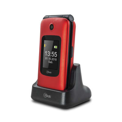 TELEFONO MLAB SENIOR 8091 ROJO1