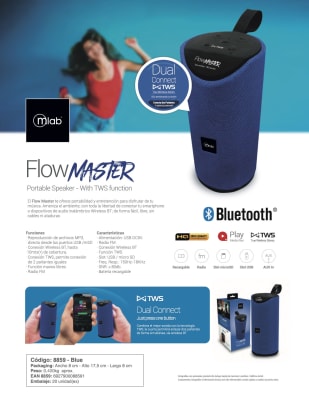 PARLANTE MLAB FLOW MASTER 8859 AZUL1