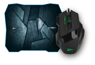 KIT MOUSE+PAD 3DFX GAMING CASEY 90901