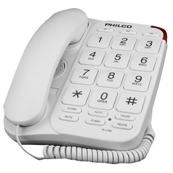 TELEFONO PHILCO NUM.GRANDE PRT-180 BLANCO1
