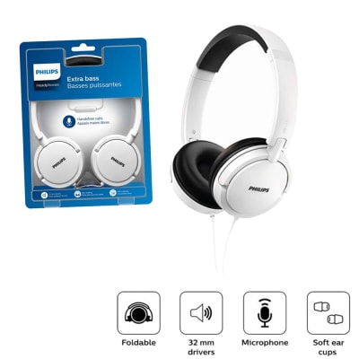 FONO PHILIPS SHL-5005 C/MIC BLANCO1