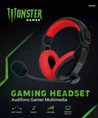FONO MONSTER GAMING 550 ROJO