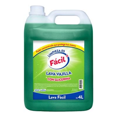 Fácil Lavavajilla Líquida Aroma Limón Galón 4lt1