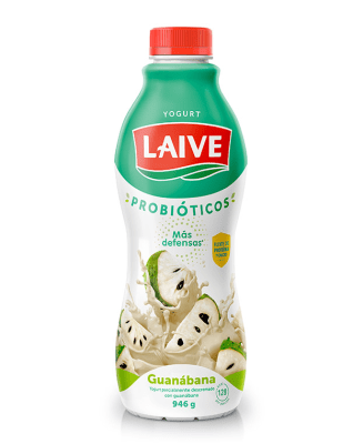 Laive Yogurt Probióticos Sabor Guanábana Botella 946gr