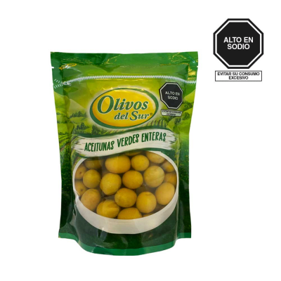 Olivos del Sur Aceitunas Verdes con Pepa Doypack 250gr1
