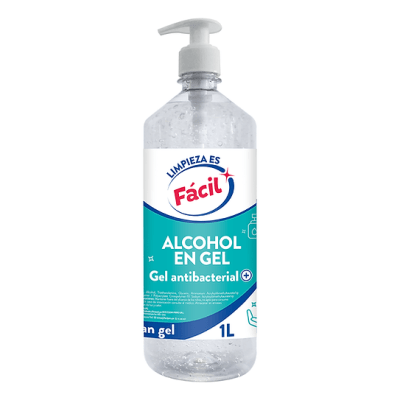 Fácil Alcohol en Gel Antibacterial Botella 1lt1