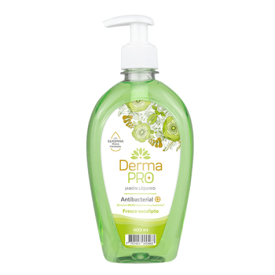 Derma Pro Jabón Líquido Antibacterial Fresco Eucalipto Frasco 400ml