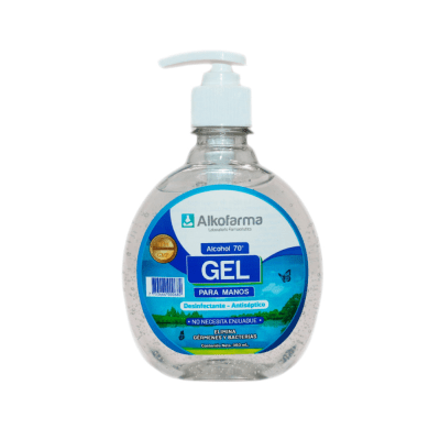 Alkofarma Alcohol 70º en Gel Antibacterial Frasco 380ml1