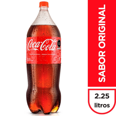 Coca Cola Gaseosa Sabor Original Botella 2.25lt