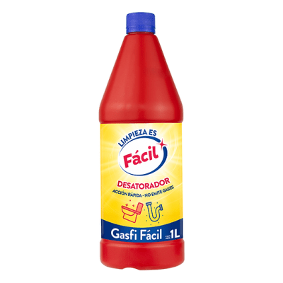 Fácil Desatorador de Tuberías Botella 1lt