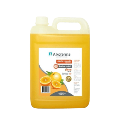 Alkofarma Jabón Líquido Antibacterial Cítrico Galón 4lt