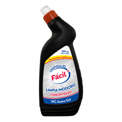 Fácil Limpia Inodoro Concentrado WC Active Gel Botella 500ml