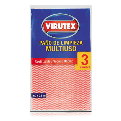 Virutex Paño de Limpieza Multiuso 3und1