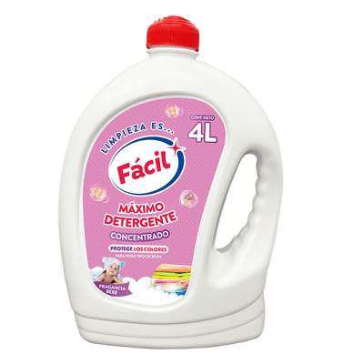Fácil Detergente Concentrado Fragancia Bebé Galón  4lt1