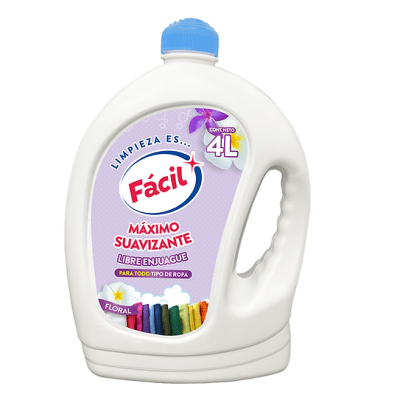 Fácil Suavizante Libre Enjuague Floral Galón 4lt