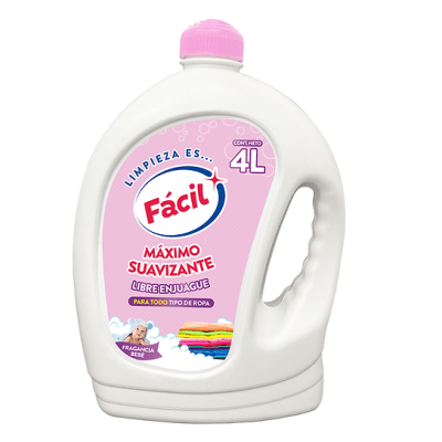Fácil Suavizante Libre Enjuague Fragancia Bebé Galón 4lt