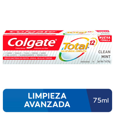 Colgate Crema Dental Total 12 Clean Mint 75ml