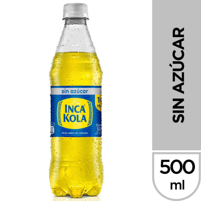 Inca Kola Gaseosa sin Azúcar Botella 500ml