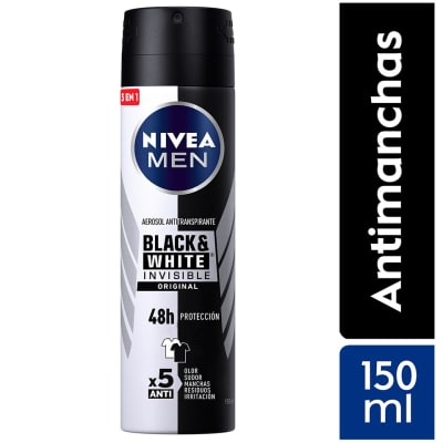 Nivea Men Antitranspirante Black & White Invisible Original Spray 150ml