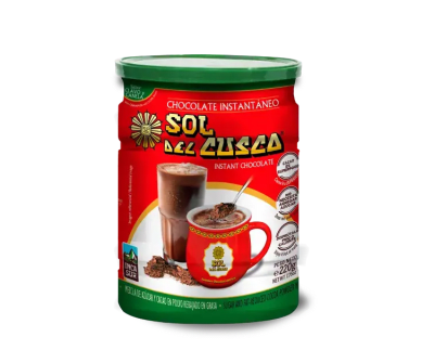 Sol del Cusco Chocolate Instantáneo con Canela y Clavo Pote 220gr