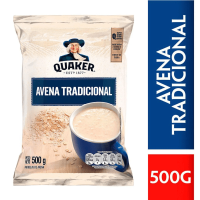 Quaker Avena Tradicional Bolsa 500gr