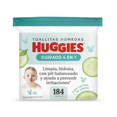 Huggies Toallitas Húmedas One & Done Bolsa 184und1