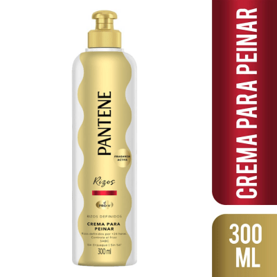 Pantene Crema Para Peinar Rizos Definidos Frasco 300ml