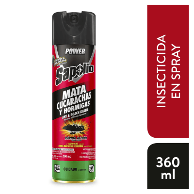 Sapolio Insecticida Mata Cucarachas y Hormigas Frasco 360ml