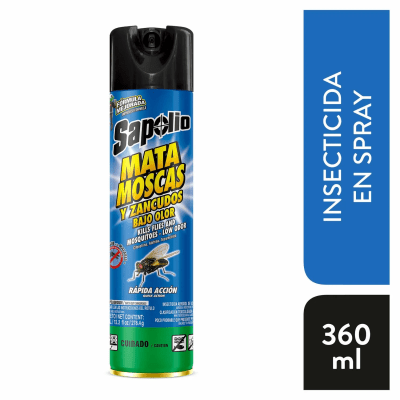 Sapolio Insecticida Mata Moscas y Zancudos Frasco 360ml