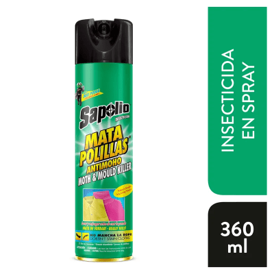 Sapolio Insecticida Mata Polillas Antimoho Frasco 360ml