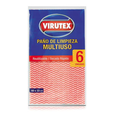 Virutex Paño de Limpieza Multiuso 6und1