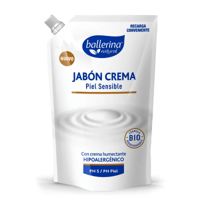 Ballerina Jabón Crema Piel Sensible Doypack 750ml1