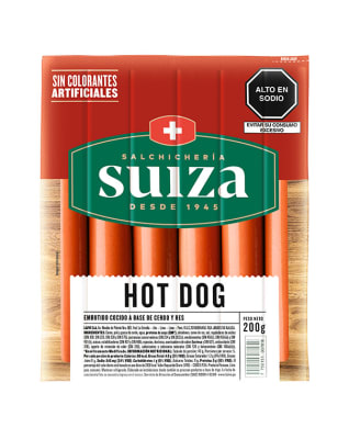 Suiza Hot Dog de Cerdo 200gr1