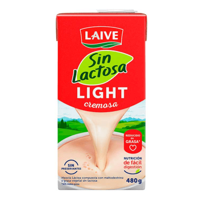 Laive Leche sin Lactosa Light Caja 480gr