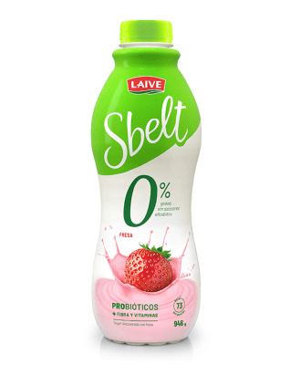 Laive Yogurt Sbelt Sabor Fresa Botella 946gr