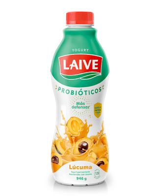 Laive Yogurt Probióticos Sabor Lúcuma Botella 946gr