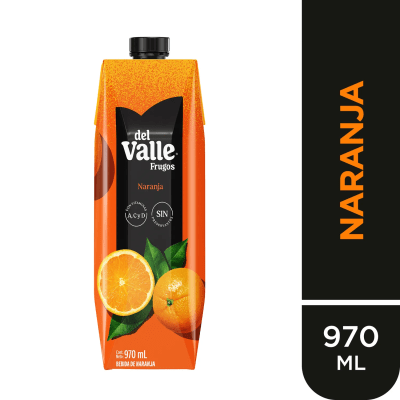 Del Valle Frugos Bebida de Naranja Caja 970ml