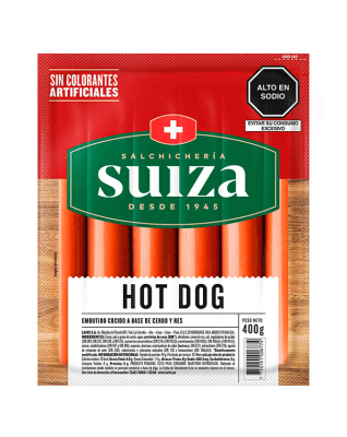 Suiza Hot Dog de Cerdo 400gr
